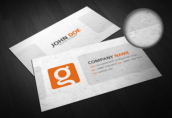 business card freebie