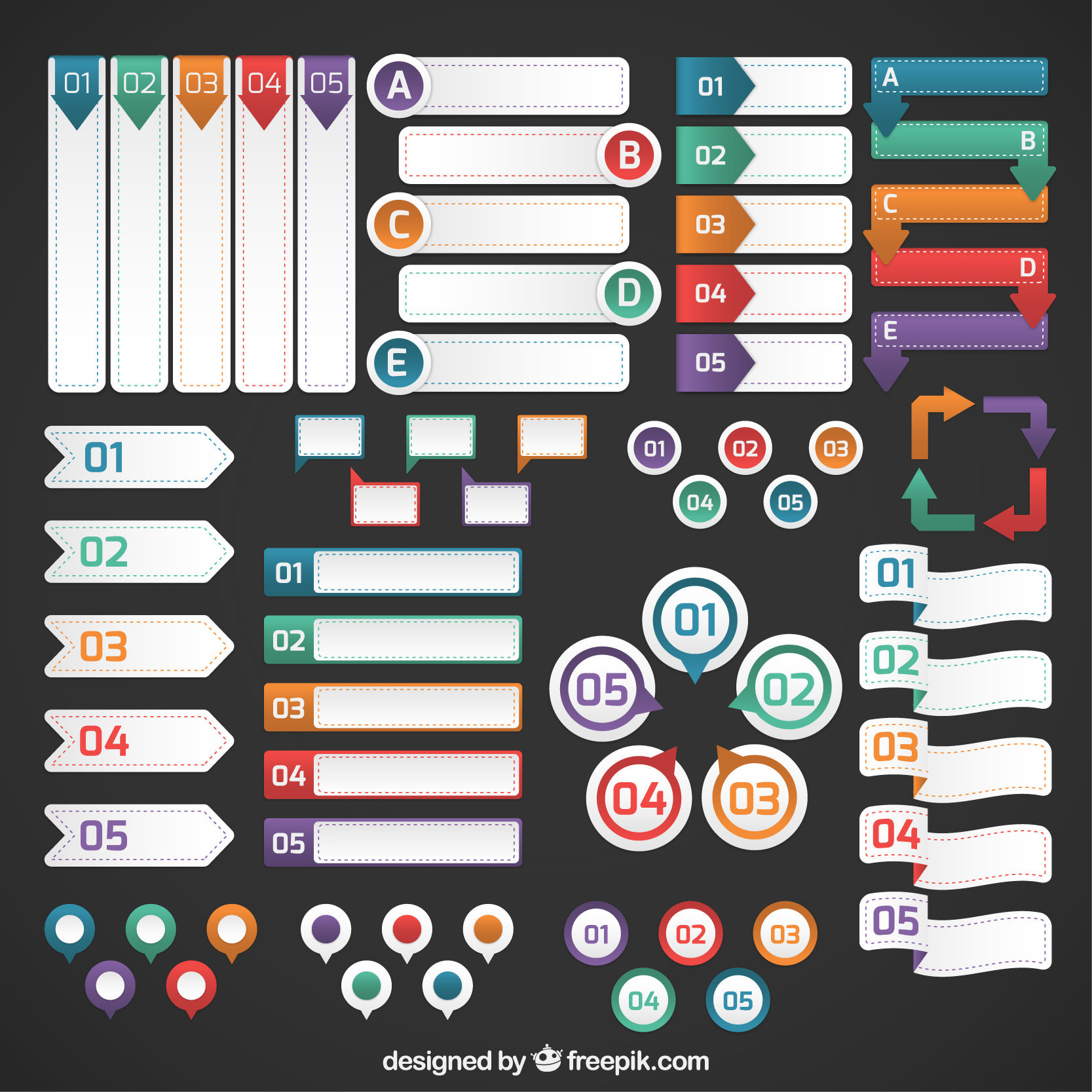 infographic banner freebie set #2