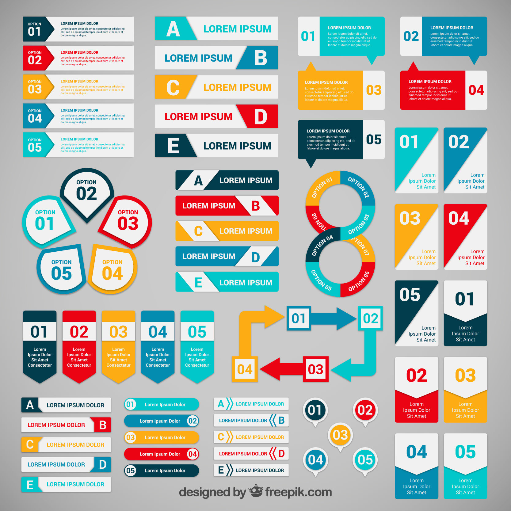 infographic banner freebie set #3