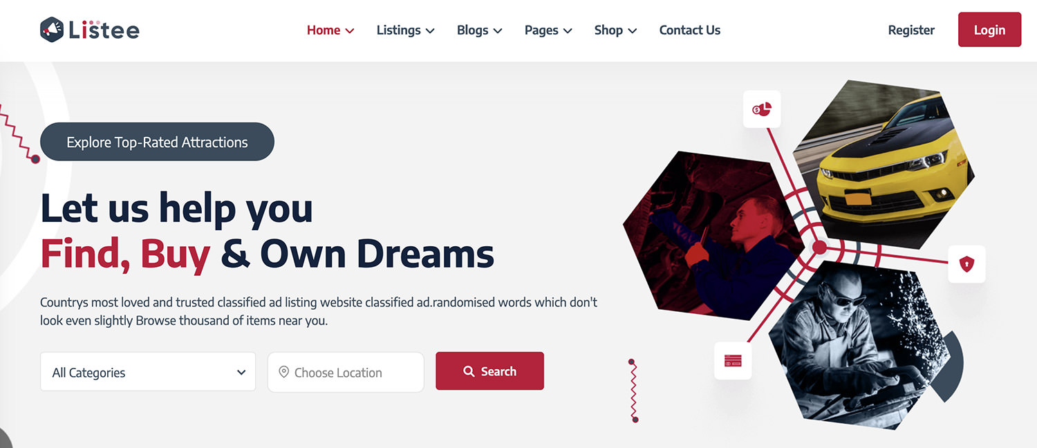Listee WordPress Theme
